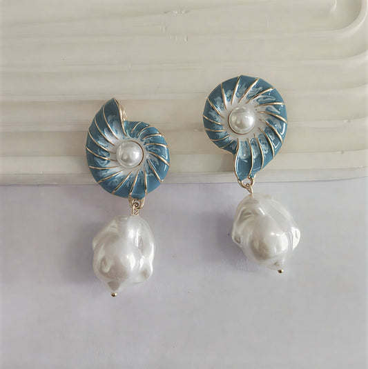 Seashell Orecchini di Perle