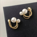 Double Perla Statement Orecchini