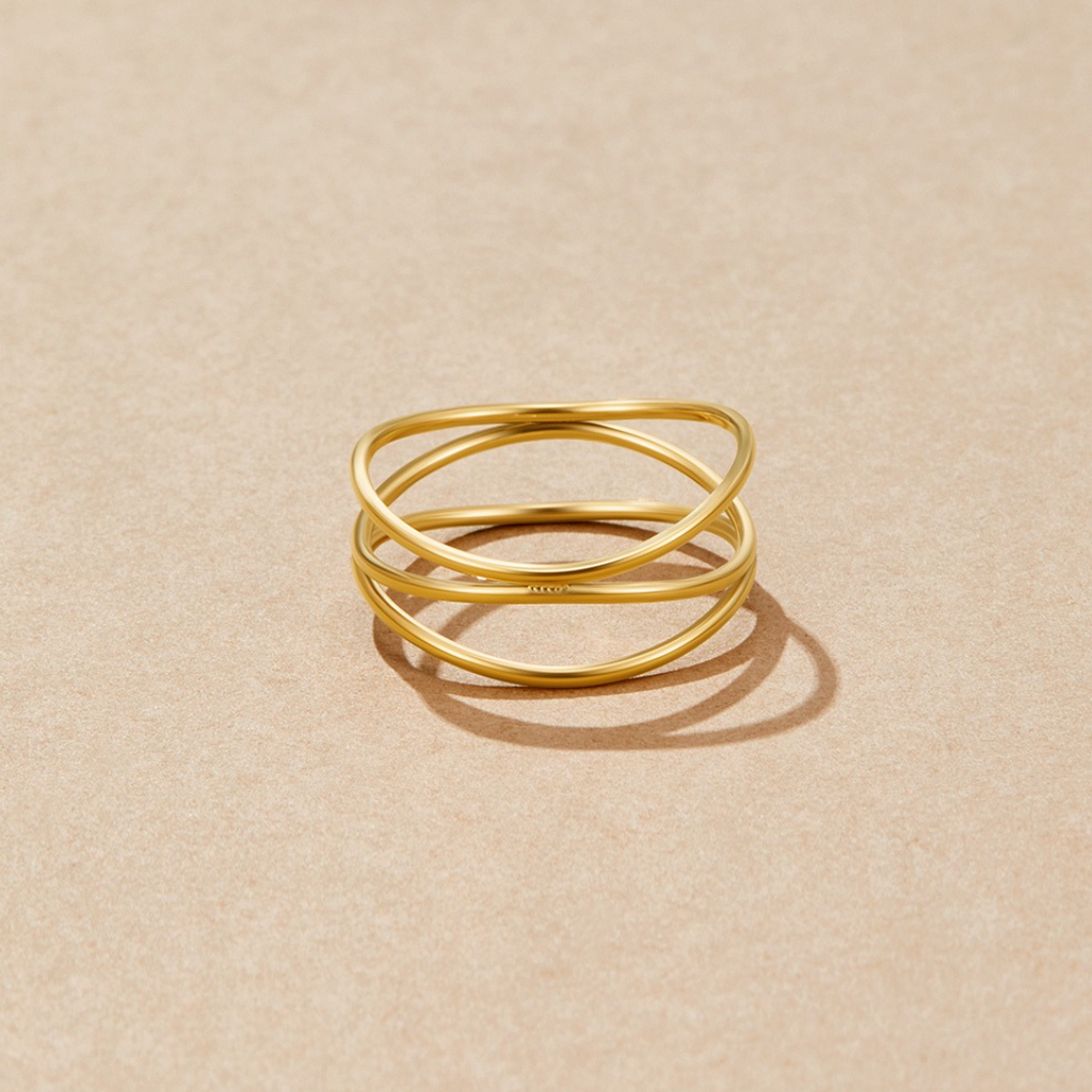 Oro Minimalist Wrap Anello