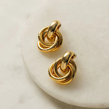 Statement Interlocking Orecchini | Oro