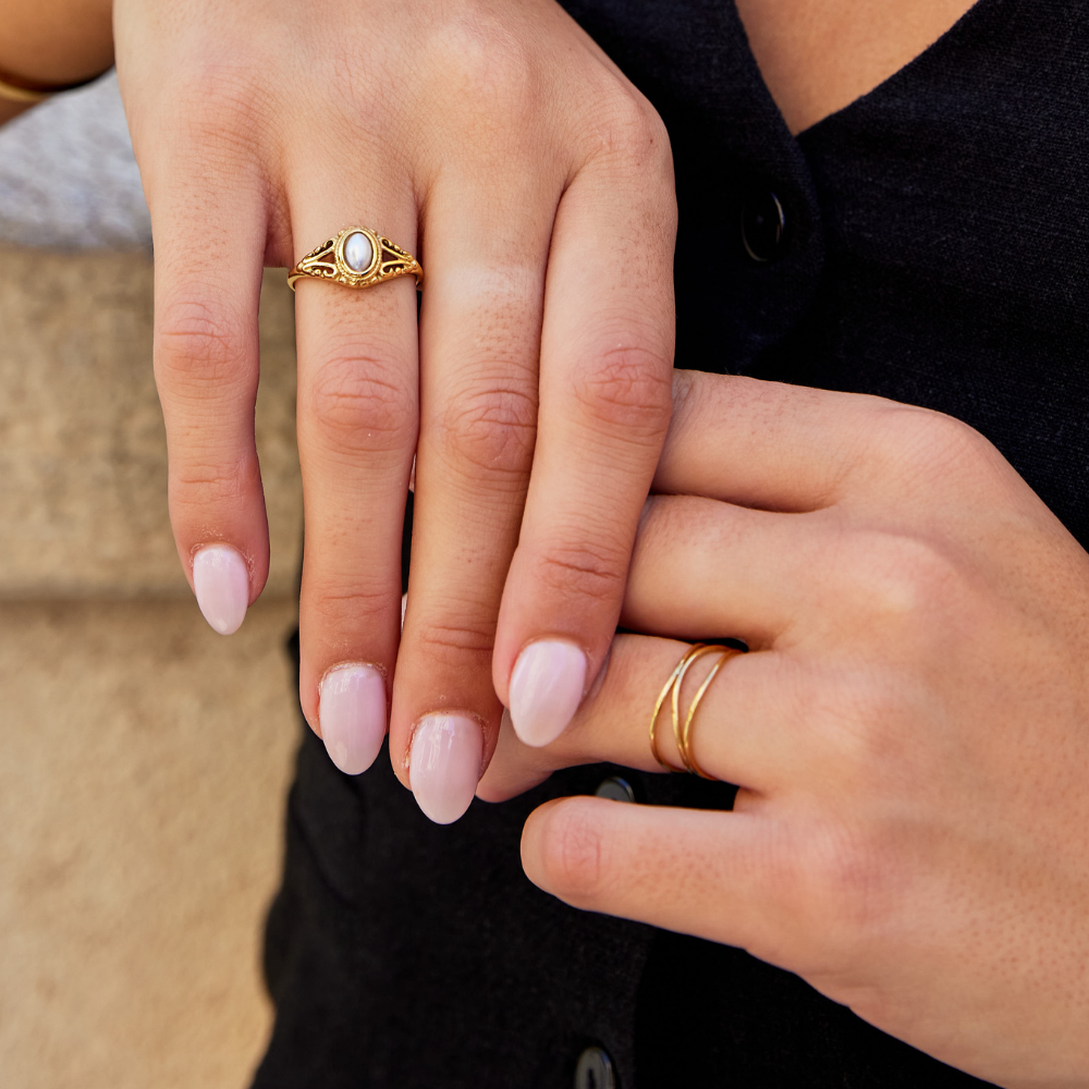 Oro Minimalist Wrap Anello