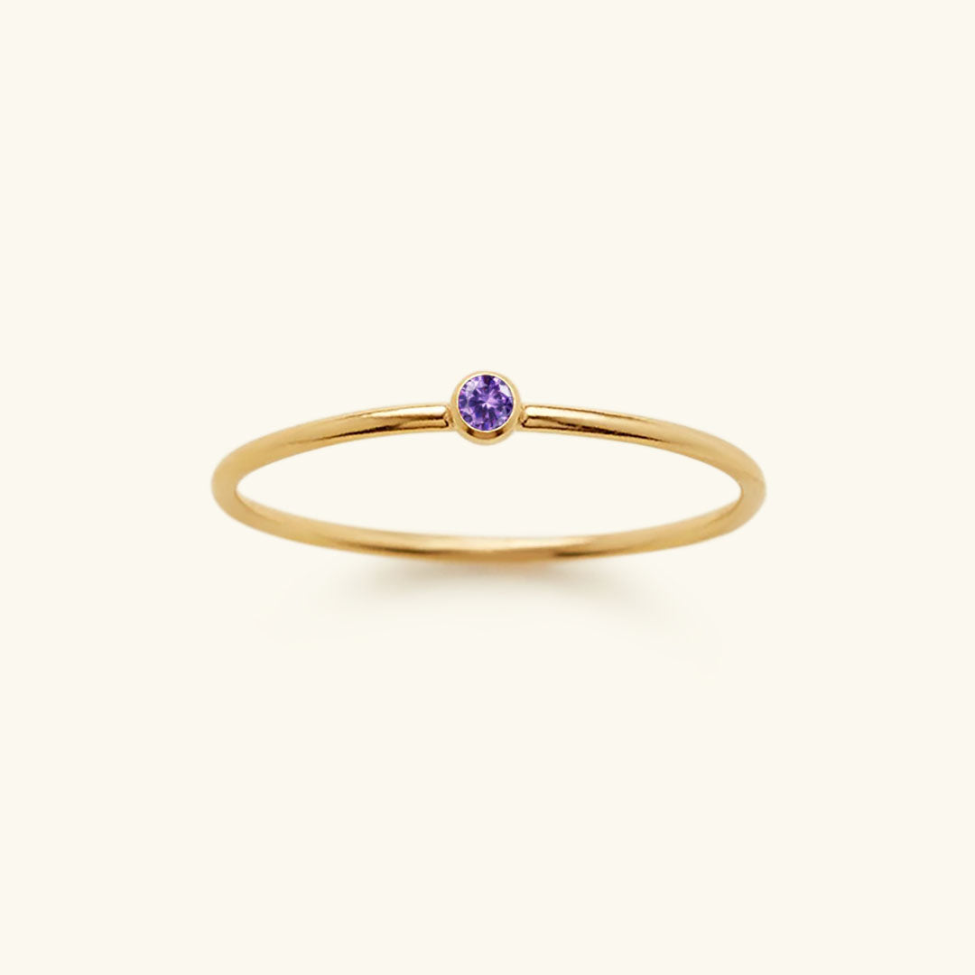 Amelia Birthstone Stacker Anello