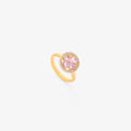 Pink Cuore Bloom Spinning Anello | Oro