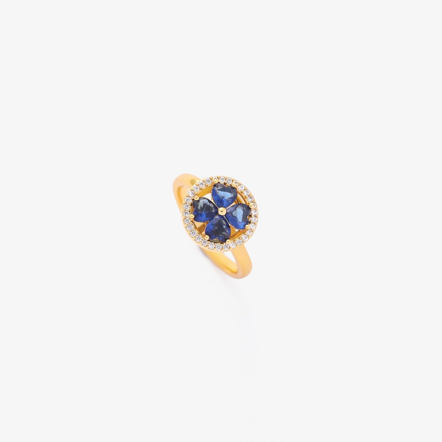 Zaffiro Cuori Spinning Anello | Oro