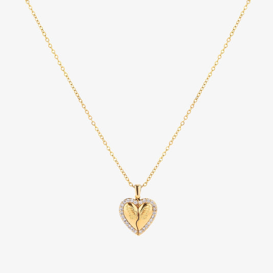 Butterfly Cuore Collana | Oro
