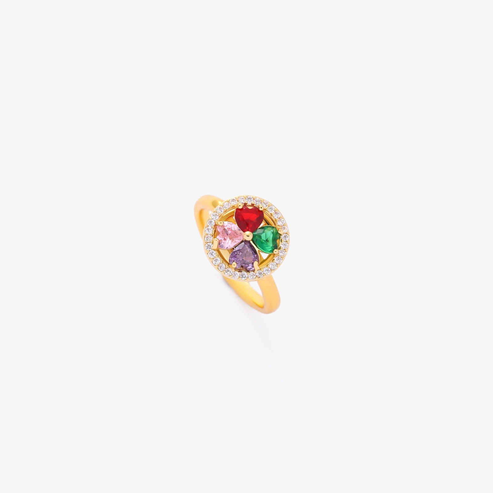 Colorwave Cuori Spinning Anello | Oro