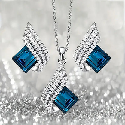 Brienne Solazure Set di Gioielli | Bianco Oro