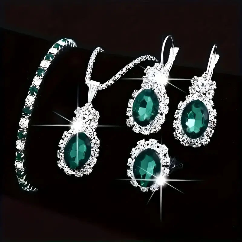 Seloria Grevalyn Set di Gioielli | Bianco Oro
