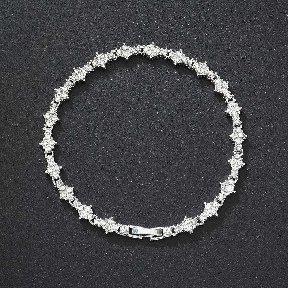 Classic Cluster Bracciale Tennis | Oro