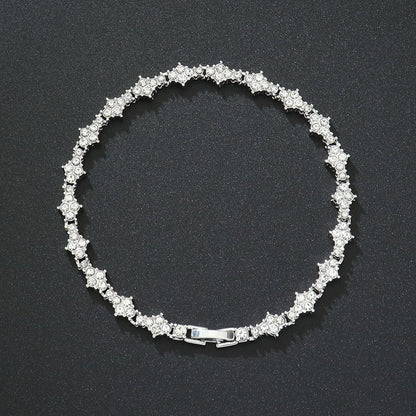 Classic Cluster Bracciale Tennis | Oro