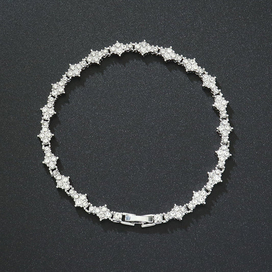 Classic Cluster Bracciale Tennis | Oro