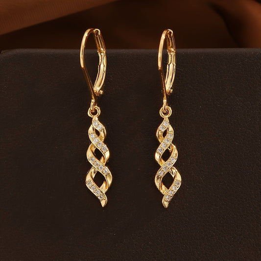 Shimmer Twist Ava Orecchini | Oro