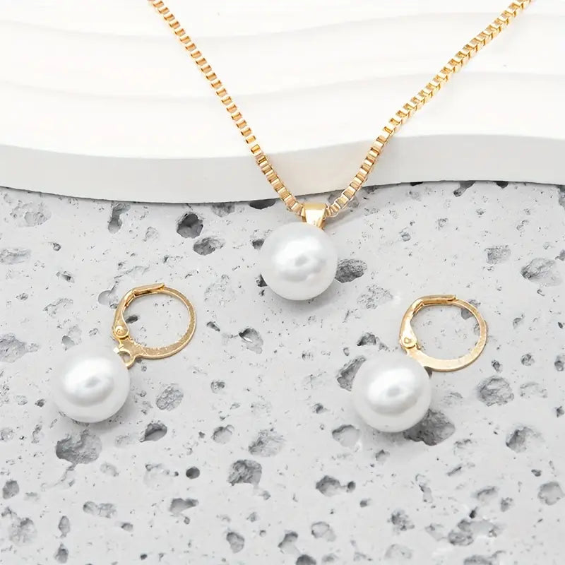 Elegant Graceful Collana di Perle Set