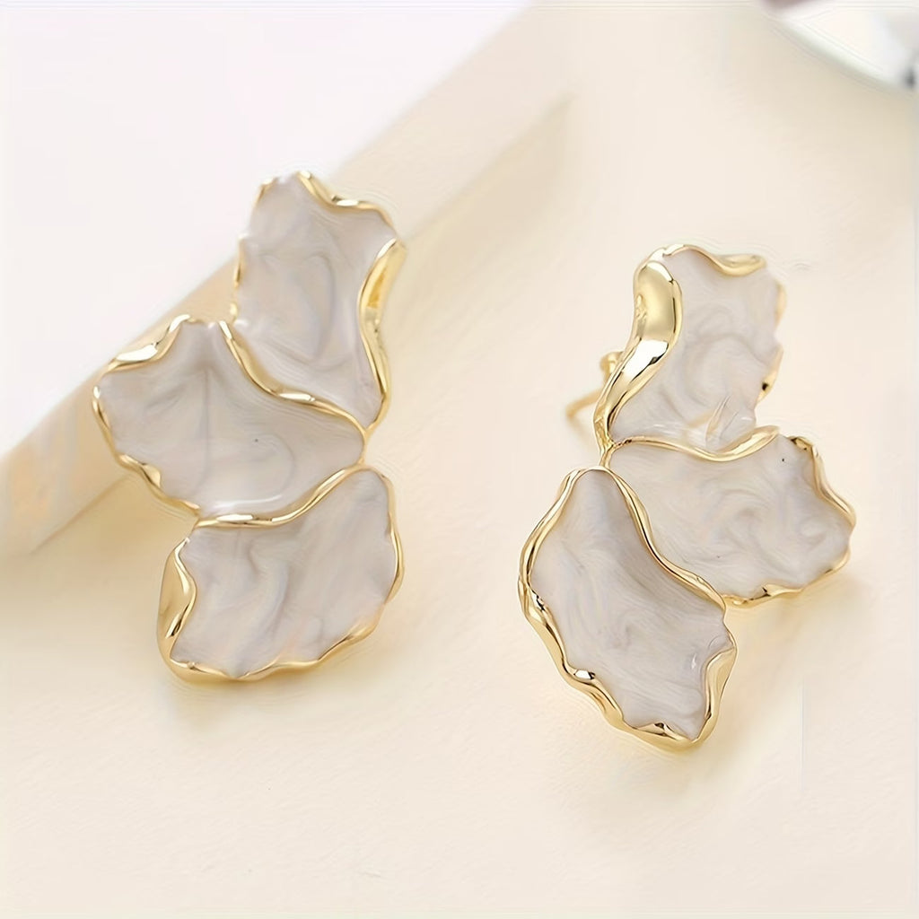 Perla Flower Petal Orecchini