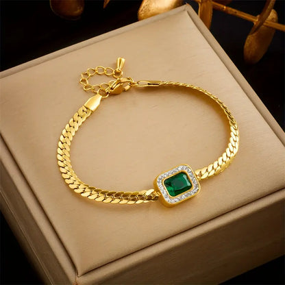 Oro Smeraldo Chain Bracciale