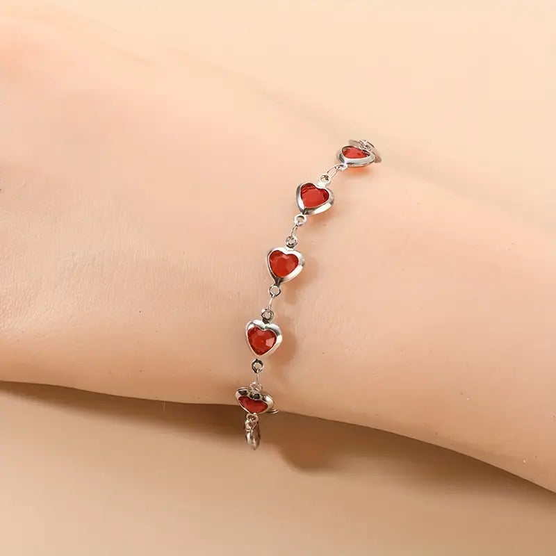 Ophelyra Garnetelle Bracciale | Bianco Oro