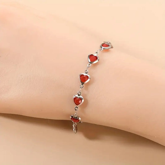 Ophelyra Garnetelle Bracciale | Bianco Oro
