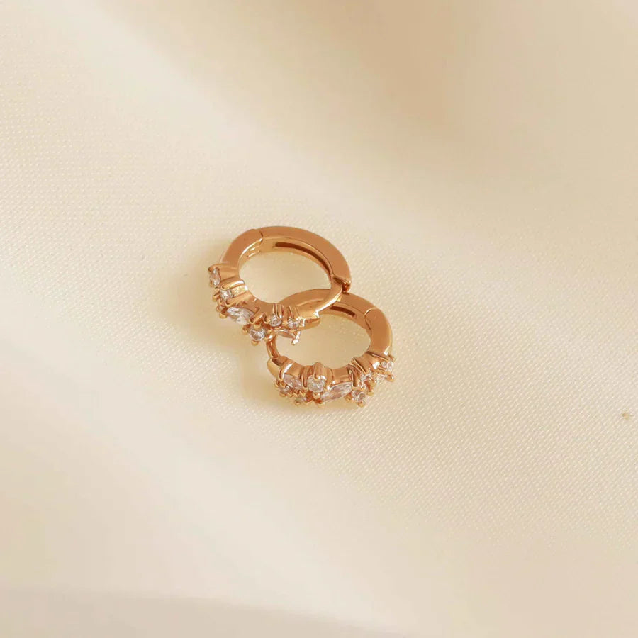 Cristallo Cluster Huggies | Oro