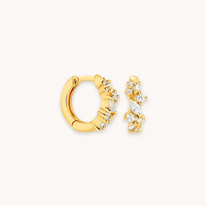 Cristallo Cluster Huggies | Oro