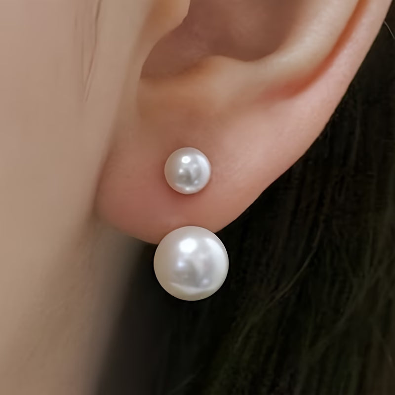 Double Perla Statement Orecchini
