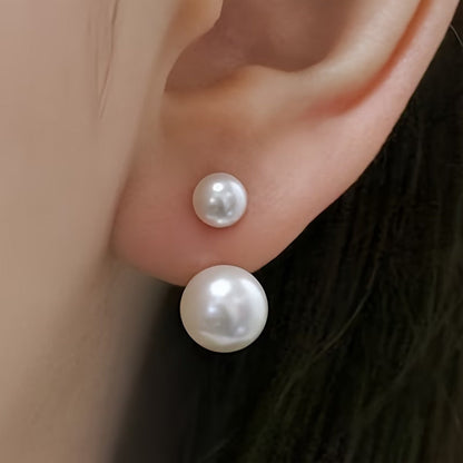 Double Perla Statement Orecchini