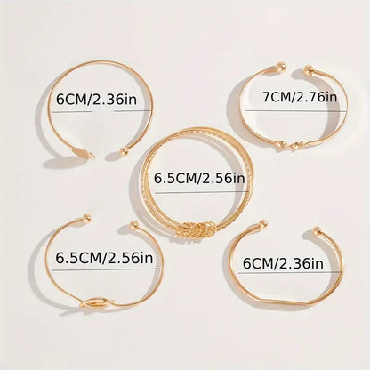 Knotted Elegance Set Bracciali | Oro