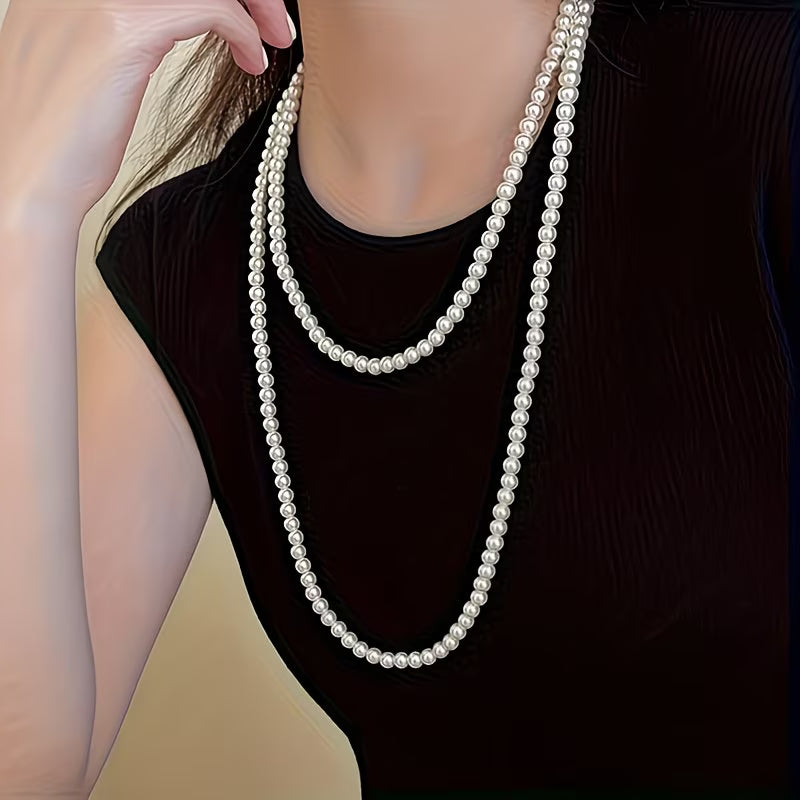 Timeless Double Collana di Perle