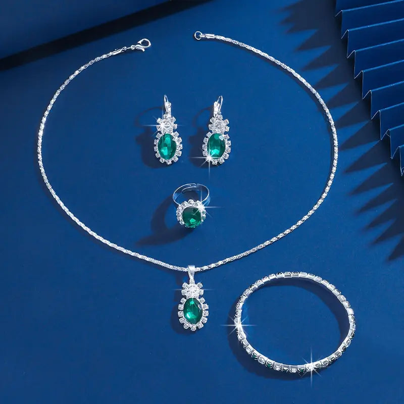 Seloria Grevalyn Set di Gioielli | Bianco Oro