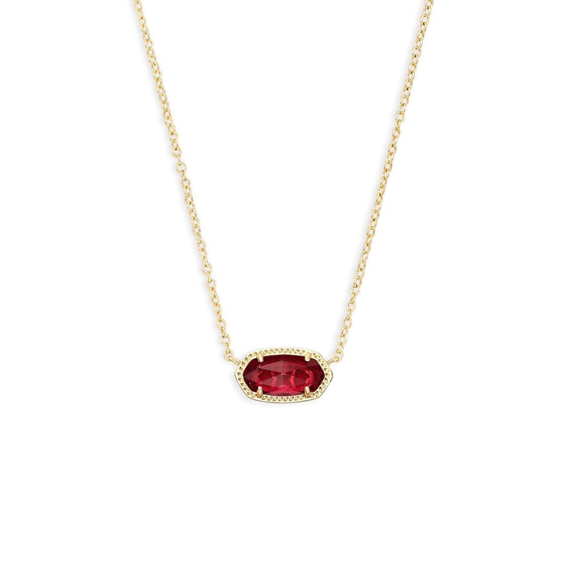 Classic Oval Rubino Collana | Oro