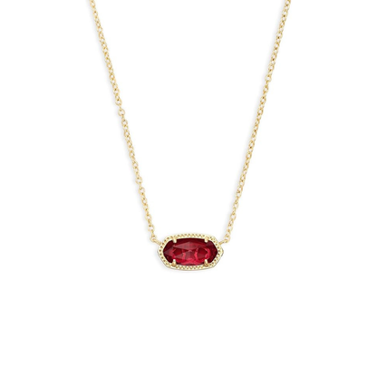 Classic Oval Rubino Collana | Oro