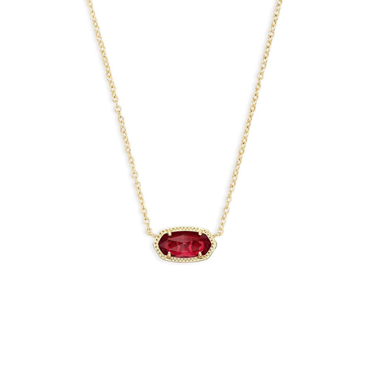 Classic Oval Rubino Collana | Oro