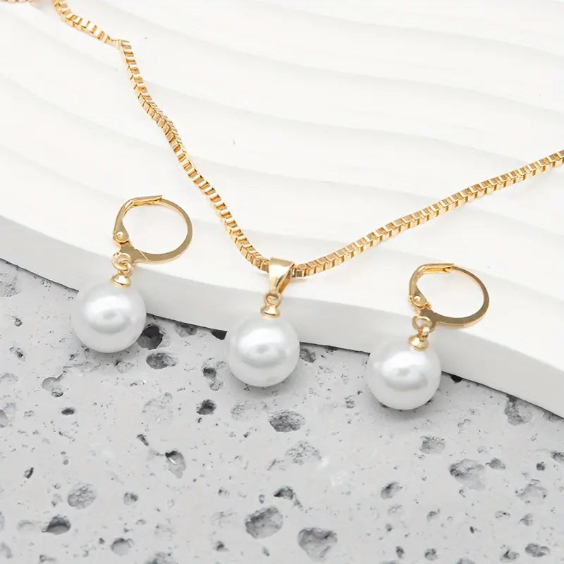 Elegant Graceful Collana di Perle Set