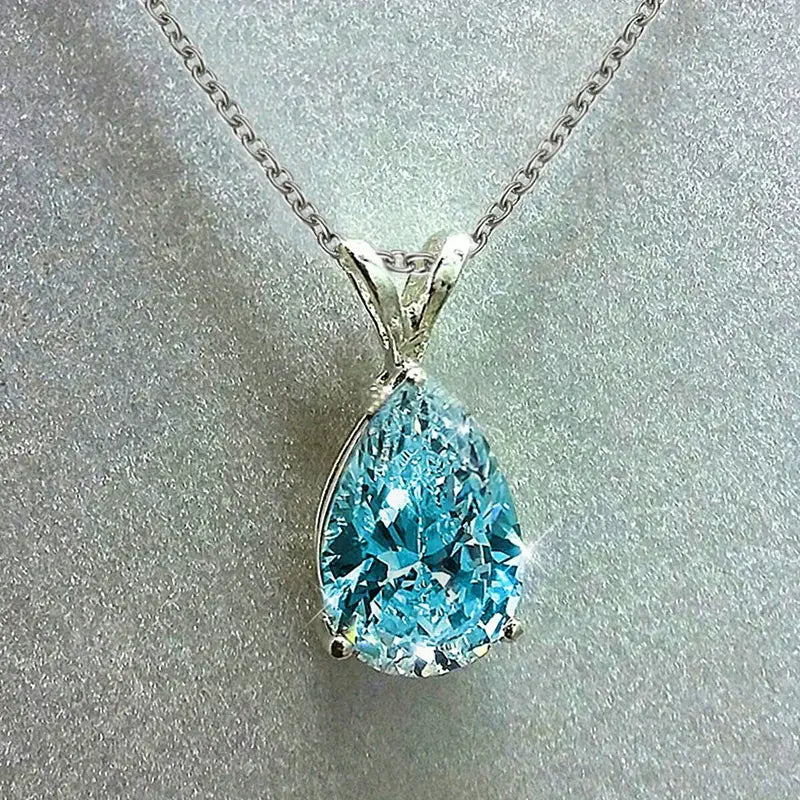 Ocean's Tear Collana | Bianco Oro