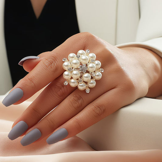 Perla Bloom Adjustable Anello