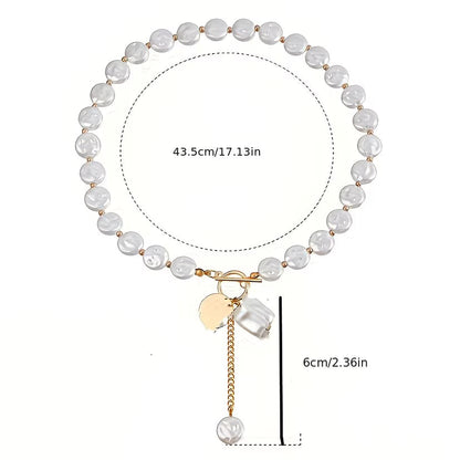 Baroque Perla Toggle Collana