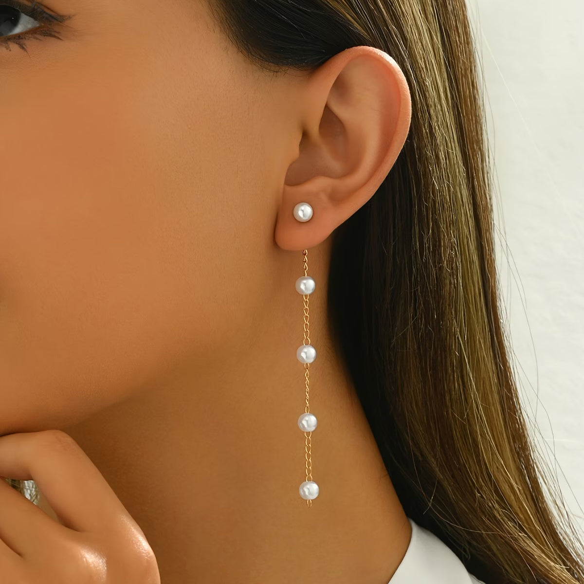 Moonlit Perla Dangle Orecchini