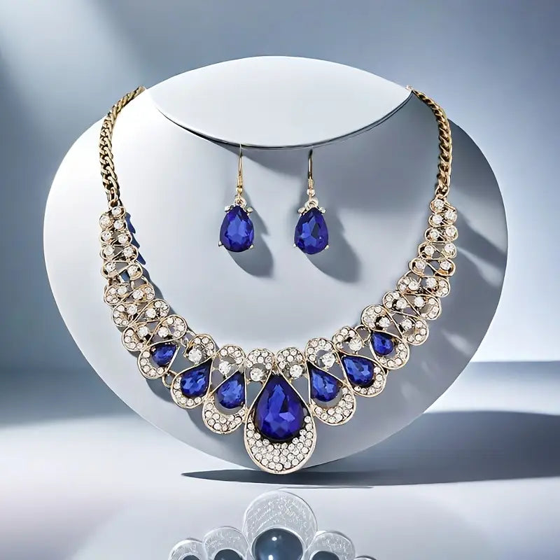 Maevina Zaffiro Set di Gioielli | Oro