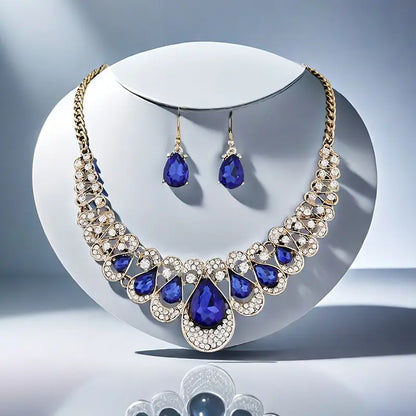 Maevina Zaffiro Set di Gioielli | Oro