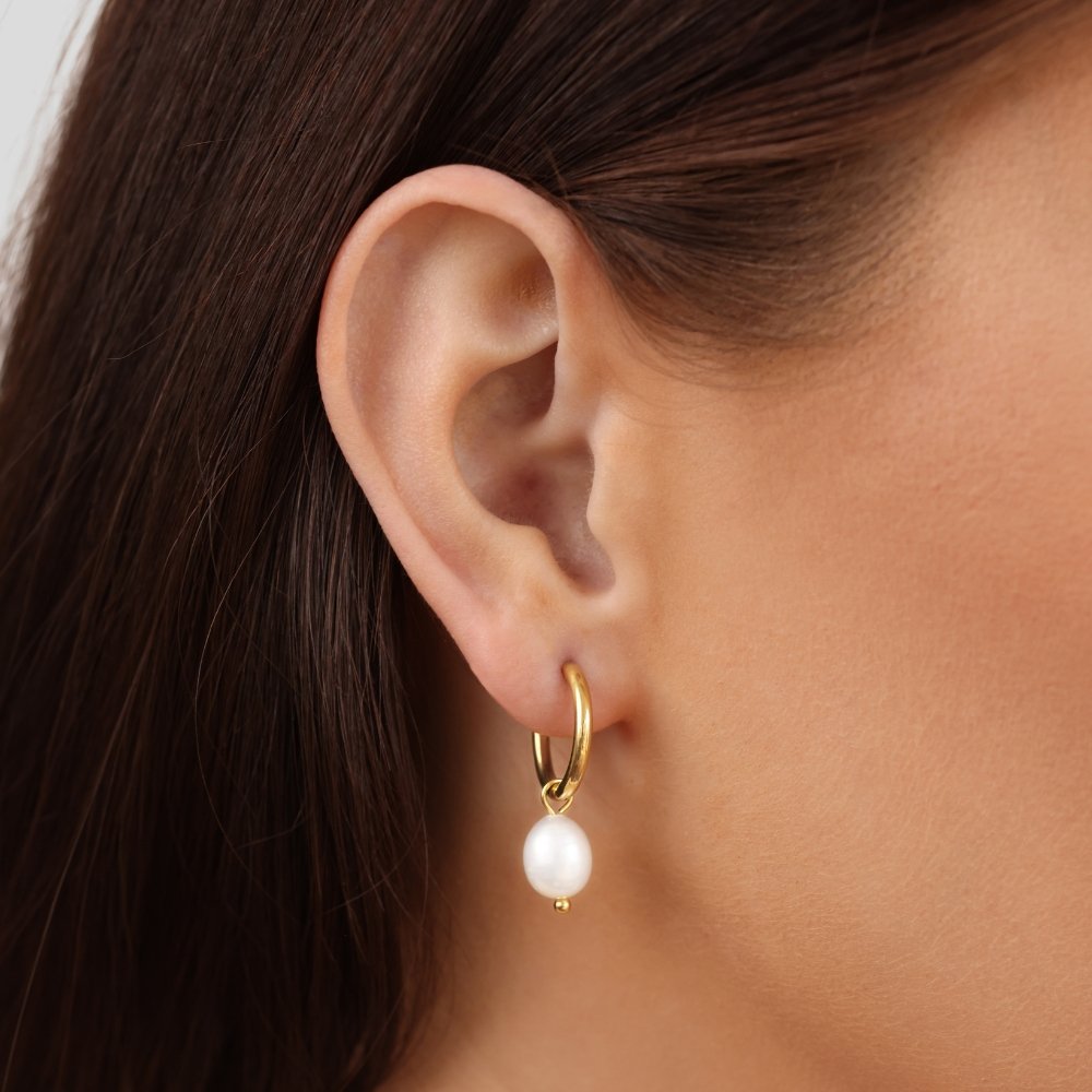 The Classic Perla Orecchini a Cerchio