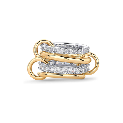 Interlock Stack Anelli | Oro