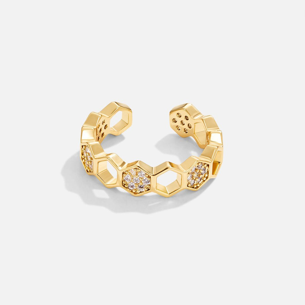 Oro Geometric Open Anello