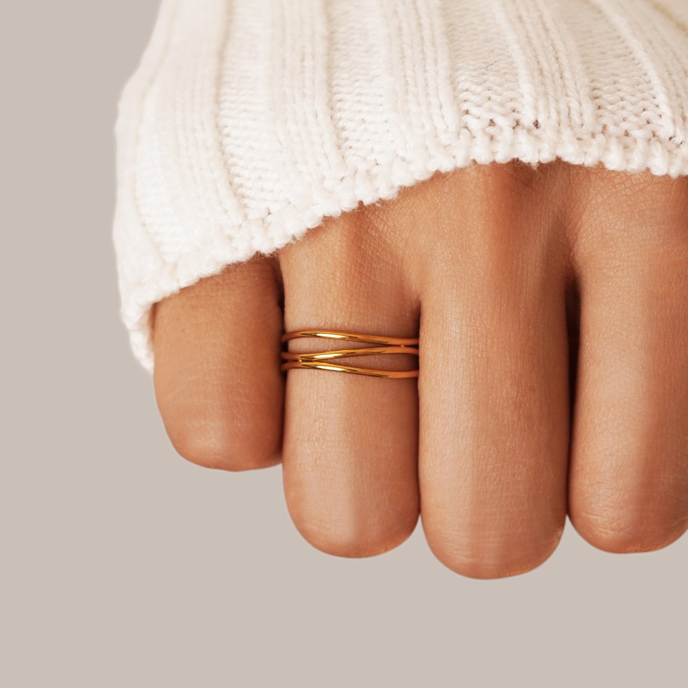 Oro Minimalist Wrap Anello