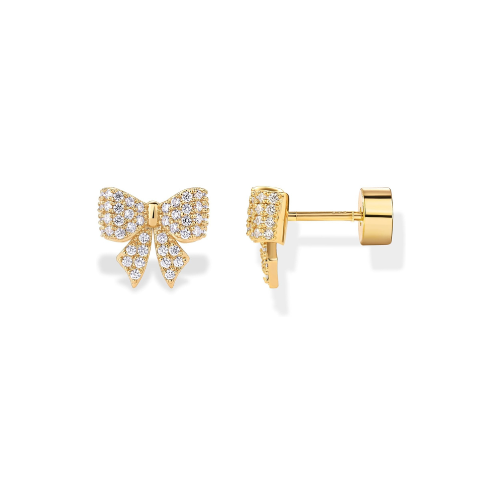 Bow Motif Orecchini | Oro