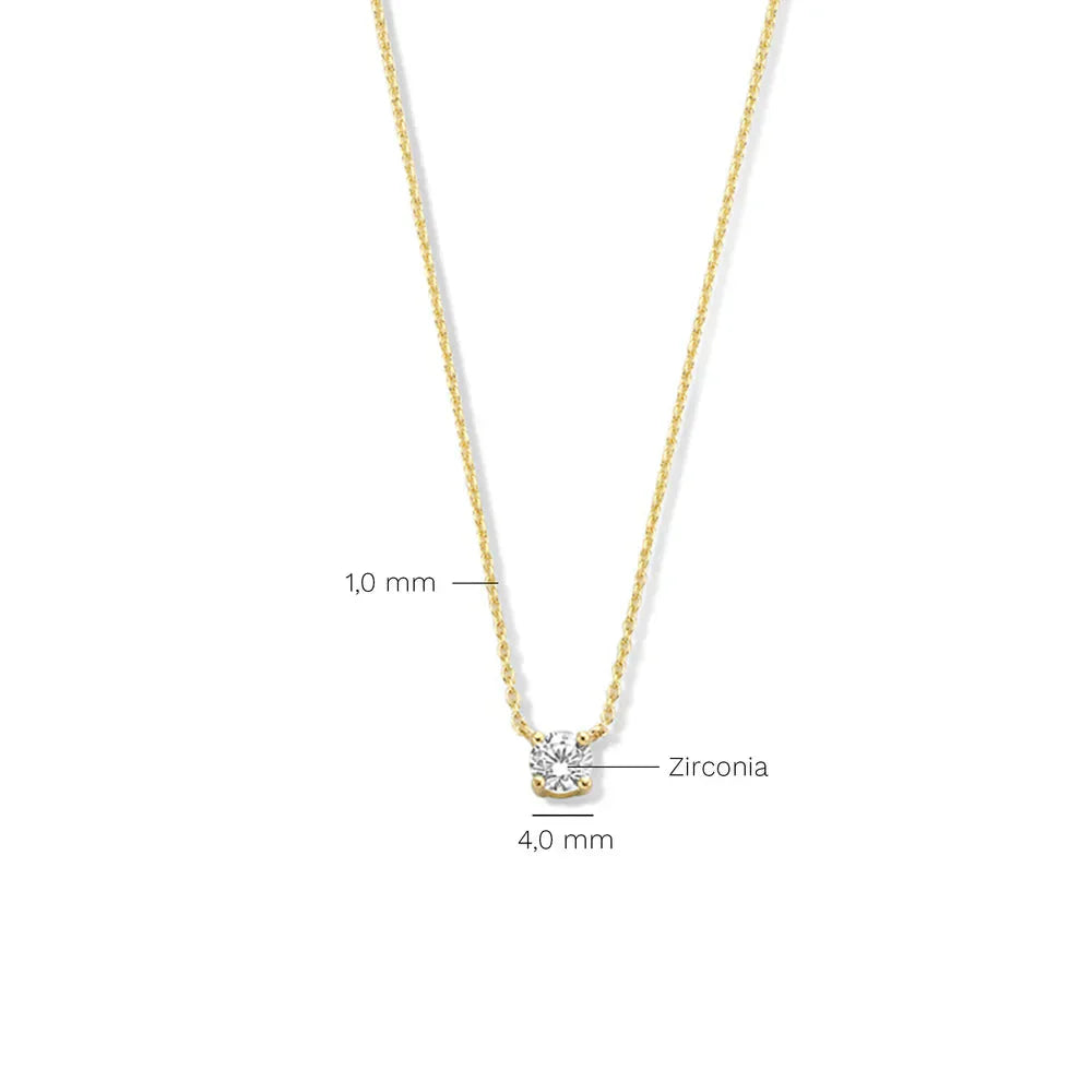 Cléa Moissanite Pietra Collana | Oro