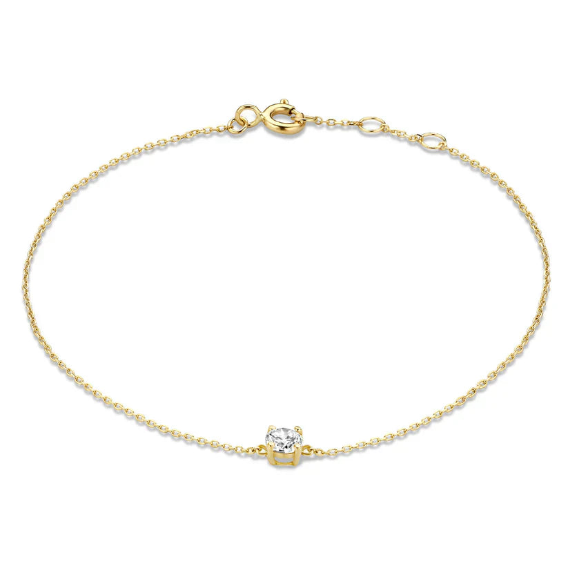 Cléa Moissanite Pietra Bracciale | Oro