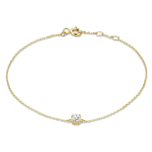 Cléa Moissanite Pietra Bracciale | Oro