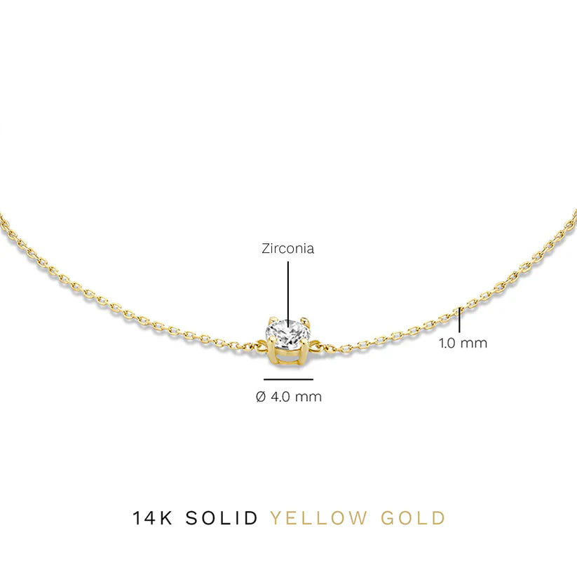 Cléa Moissanite Pietra Bracciale | Oro