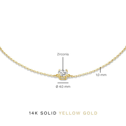 Cléa Moissanite Pietra Bracciale | Oro