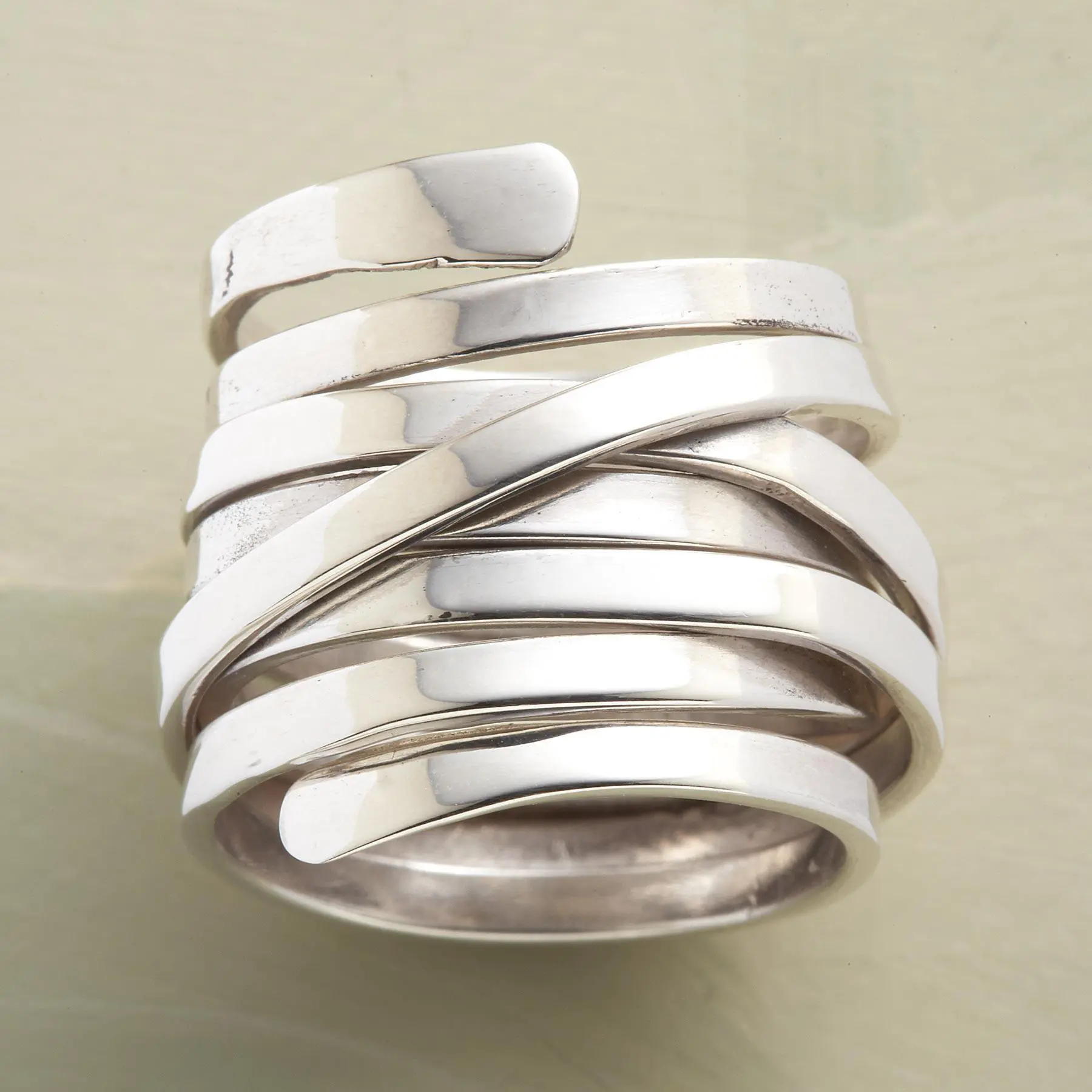 Argento Multi Band Wrap Anello