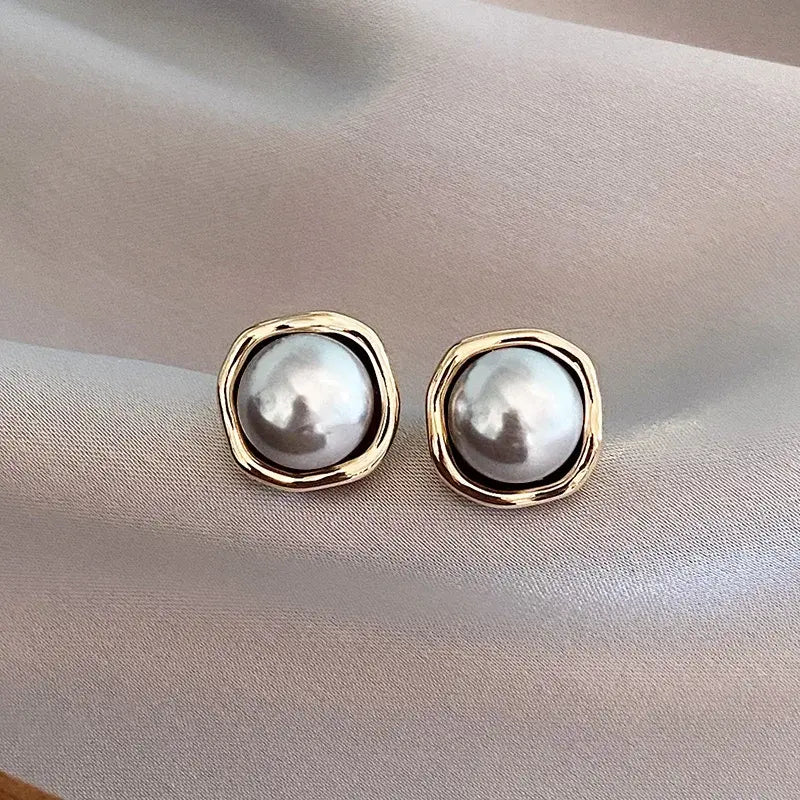 Premium Black Perla Orecchini a Lobo